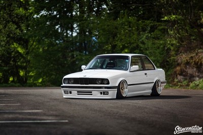 BMW E30 StanceNation camber Sports Car 11x17 Poster