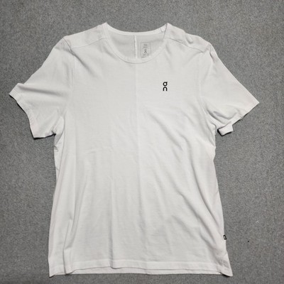 On Cloud Running Performance T Shirt Men's Size XXL 2XL White Graphic-T Cotton