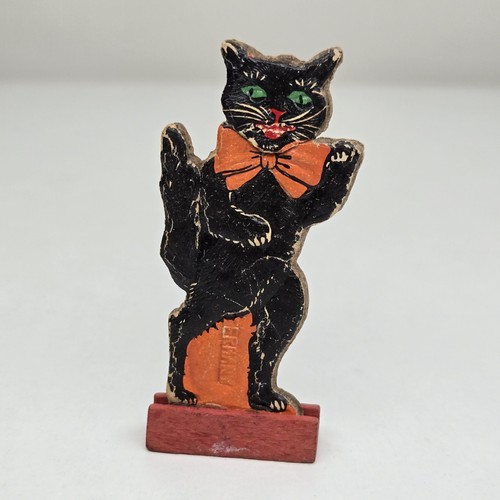 Altes Vintage Antik Halloween Deutsches Kegelspiel Schwarze Katze Germany 20er Jahre - Bild 22 von 22