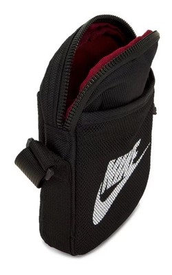 Nike Heritage Crossbody Sling Bag Unisex Small Black/White Mesh