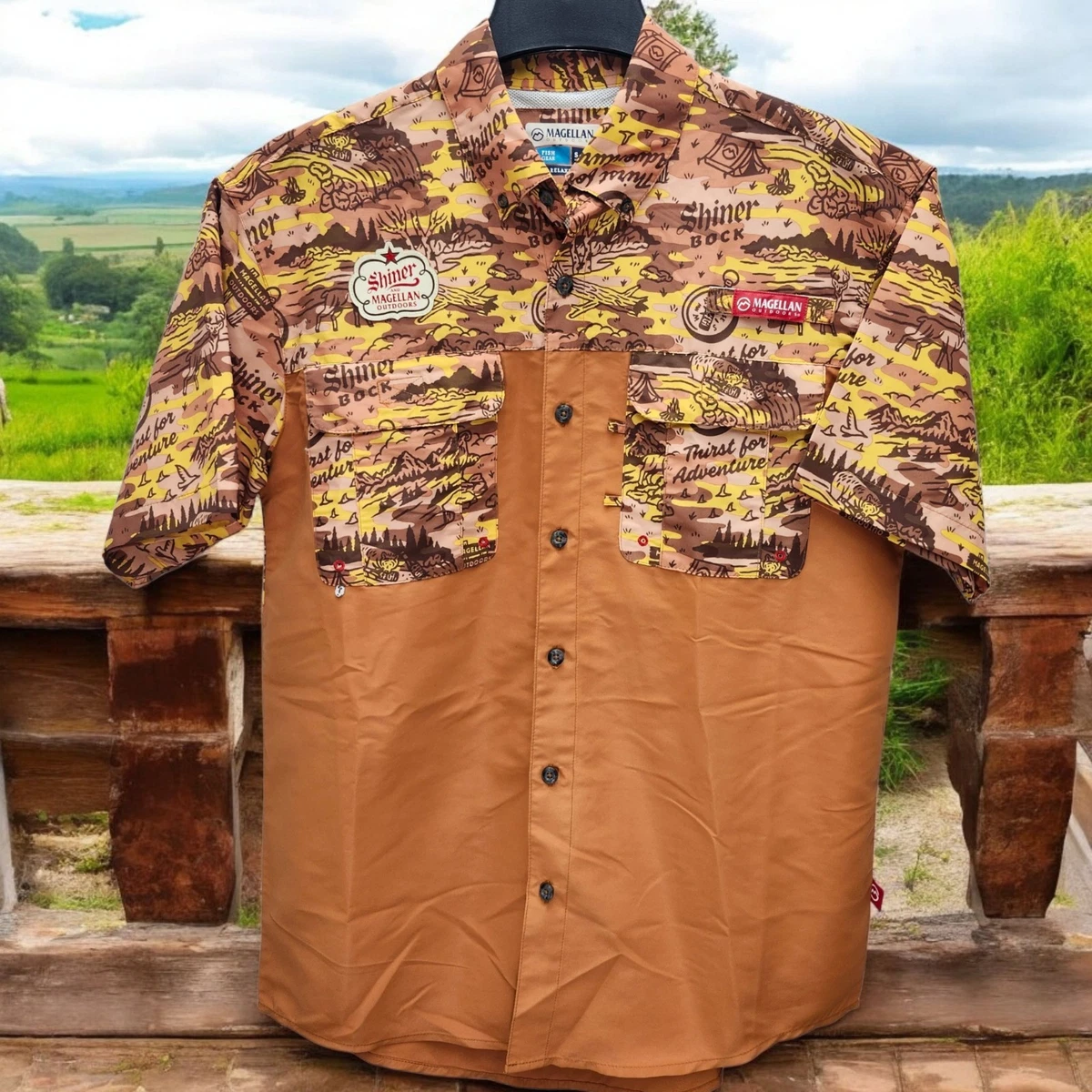 Chemise Magellan Outdoors Homme XL - Camouflage RealTree - Manches Longues Ventilée