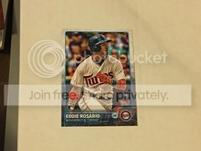 2015 Topps Eddie Rosario US341 Rookie Card. rookie card picture