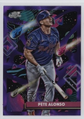 2025 Topps Cosmic Chrome Purple Nebula Refractor 61/150 Pete Alonso #151 1ub2