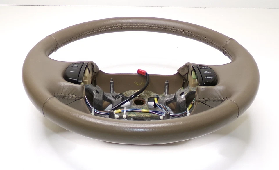 Volante Ford Excursion 99-07 F250 F350 Superduty cuero marrón tostado F-250 Foto 2 de 4
