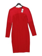 DKNY Bodycon Midi Dress in Red