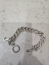 Y2K Juicy Couture Silver Tone Bracelet With "J"Charm