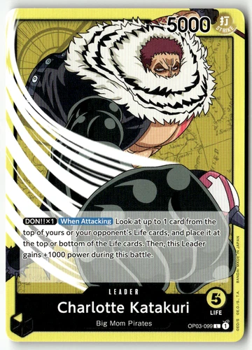 One Piece TCG Bandai No. OP03-099 Charlotte Katakuri Leader English