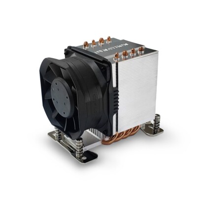 Dynatron A55 Aluminum Heatsink with heatpipe and Side Fan for AMD Socket SP6