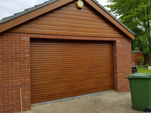 Electric Aluminium Roller garage doors made to size from 7ft to 16ft - Picture 9 of 10