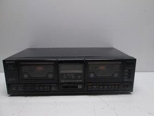 Sony TC-W230 Double Dual Cassette Player Stereo Deck - For Parts - Cut Cord