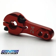 NEW GoNitroHobbies 24T 2 Hole Alum HD Servo Arm Red Hitec FREE US SHIP