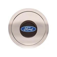 GT 11-1121 9-Bolt Steering Wheel Horn Button w/Ford Blue Oval GT9 Billet