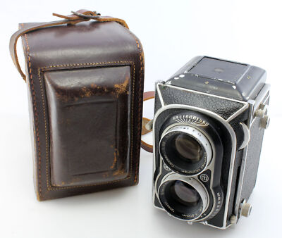 Seltener Montanus Montiflex 120 Film TLR mit Steinheil Cassar 80 mm f2,8 Objektiv
