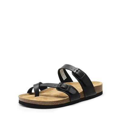 Women Slide Thong Flip Flop Sandals Cork Footbed Comfortable Casual Sandals