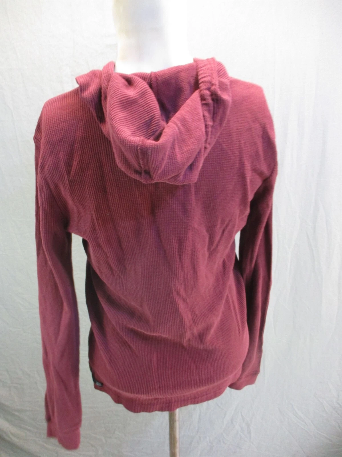 VETEMENTS Felpa sportiva Vans taglia S donna rossa manica lunga con cappuccio 7W 484