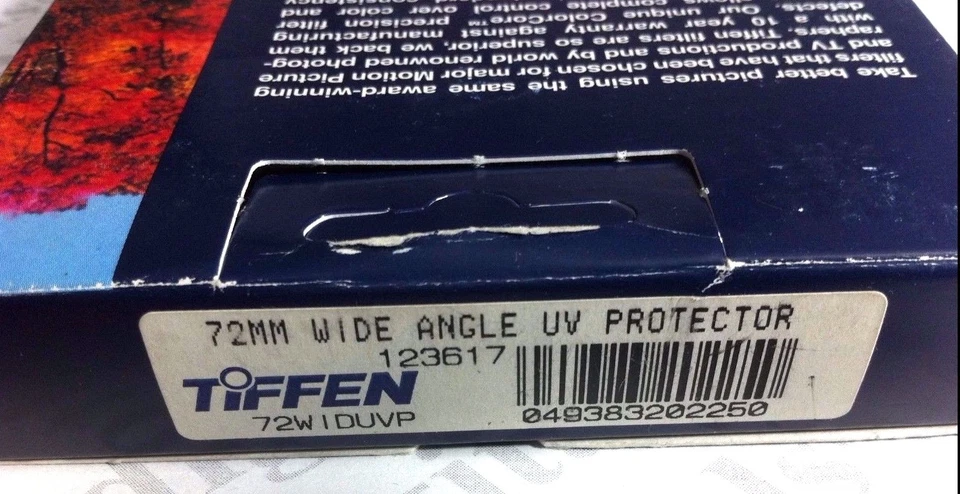 TIFFEN 72MM Wide Angle UV Protector Glass Lens Filter 72WIDUVP 72 mm Safety USA - Image 2 of 3