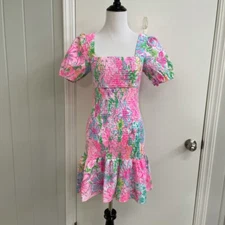 Lilly Pulitzer Evelina Shift Dress in Multi Paradise Found XS