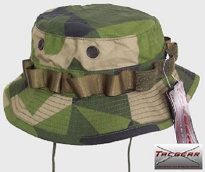Swedish Camo M90 Swedish Camouflage Camouflage Tacgear Boonie Cap Hat S  Small