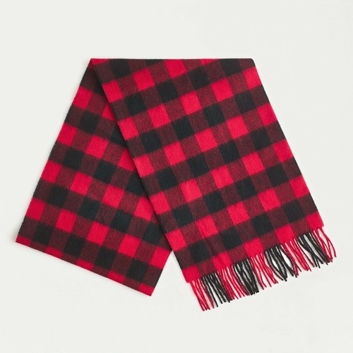 Abraham Moon for J. Crew 100% Pure Merino Wool Scarf MADE IN ENGLAND UK NEW - Picture 2 of 3