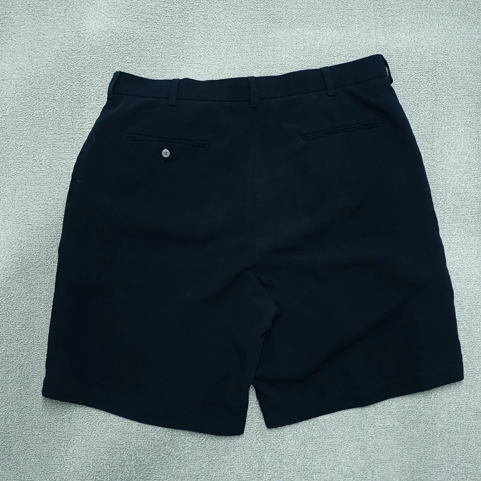 Pantalones cortos de golf Nike para hombre talla 36 negros plisados bolsillos de poliéster Foto 2 de 4