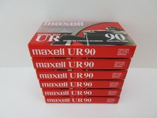 Maxell UR-90 Normal-Bias Cassette Tapes - Lot of 6