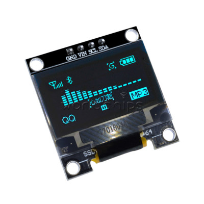 I2C IIC 0.96'' Serial 128X64 128*64 Blue OLED LCD LED Display Module for Arduino