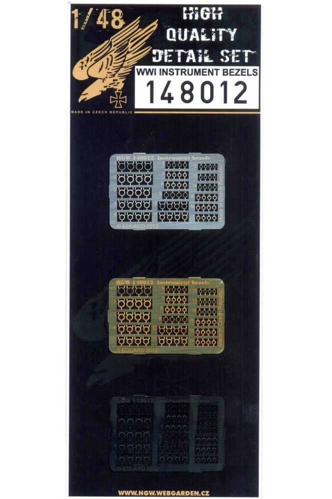 HGW 148012 1/48 WWI Instrument Bezels Photo-etched parts 3 pcs | eBay
