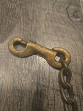 Corde De Plomb En Cuir Marron Pour Cheval Avec Chaîne - Billy Royal (occasion)