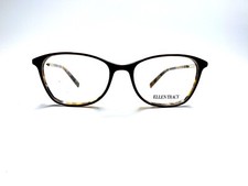New Ellen Tracy Brown Tortoise Gold Cat Eye Glasses Sicily 50 16 135