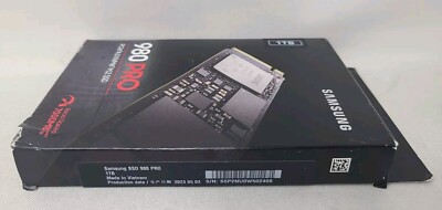 Samsung 980 PRO 1TB SSD, PCIe 4.0 x 4 M.2, M.2 2280 Internal Solid