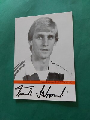 MSV Duisburg , F. Saborowski  , Autogrammkarte , Fussball 
