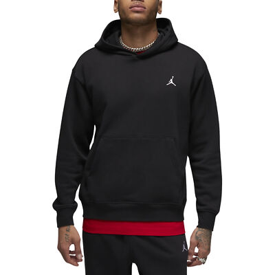 Jordan Felpa da Uomo con Cappuccio Brooklyn Fleece Nera Taglia XS