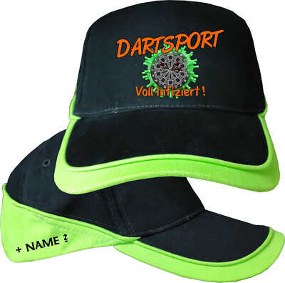 Basecap Dartcap Dart Mütze Hut Kopfbedeckung Turnier Kappe Baseball Cap Virus 7