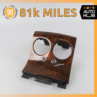 03-17 Bentley Continental GT Rear Center Console A/C Air Vent Trim Wood OEM 81k