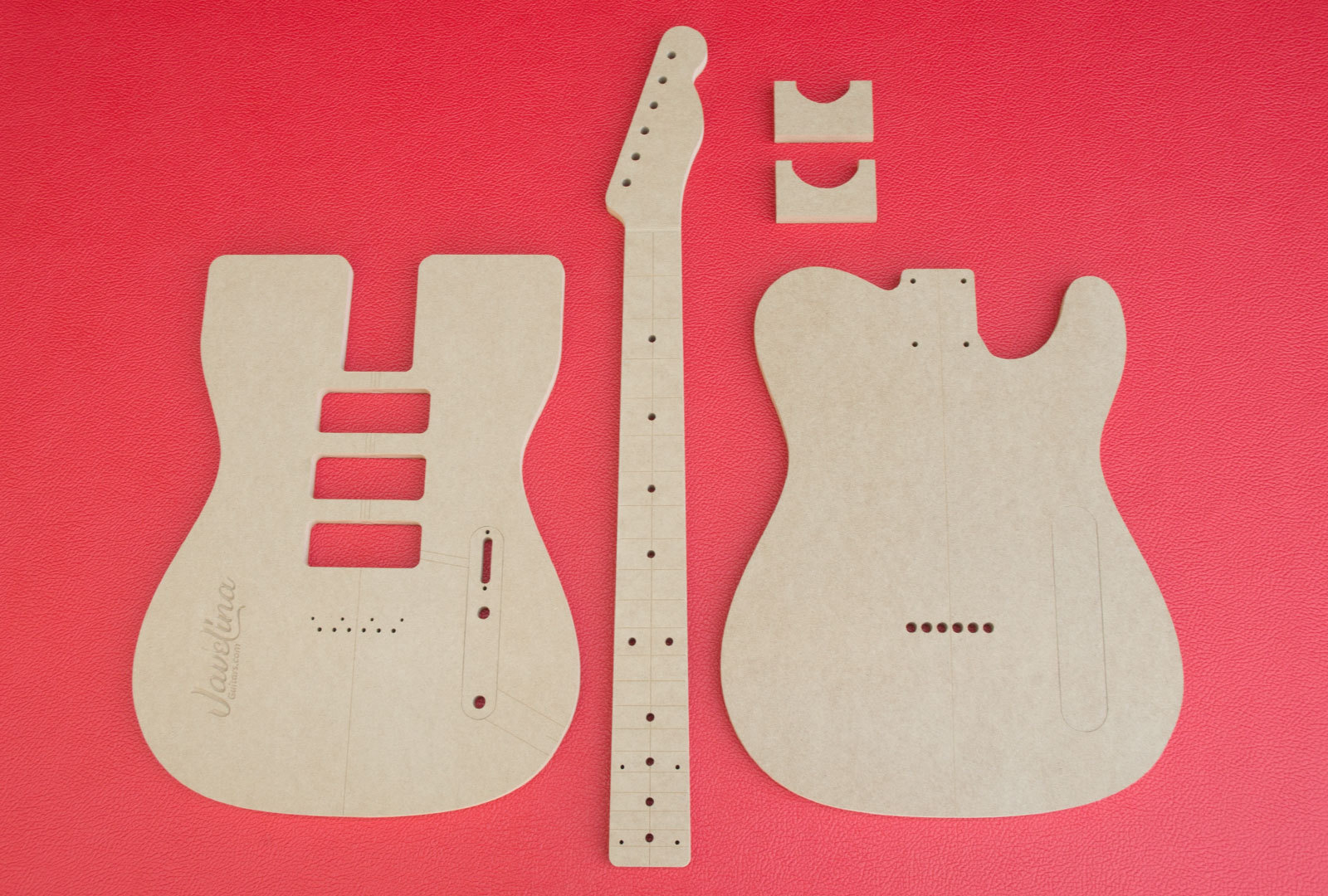 Telecaster (3) P-90 Pickups with Neck and Back Profiles Guitar Router ...