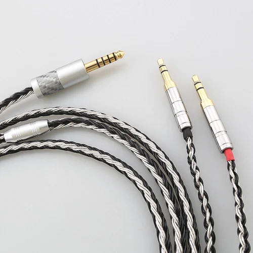 16Cores 7N Silver Plate Dual 3.5mm Earphone Cable For Hifiman Sundara Ananda new - Picture 5 of 11