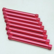 Hex Aluminum Standoff Column Spacer M3x55mm for RC Airplane,Red,8 Pcs