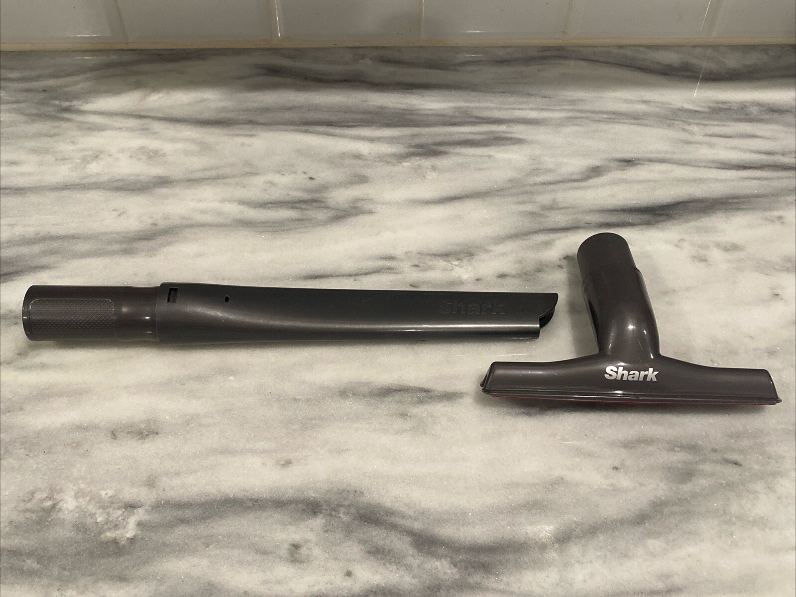 SHARK Vacuum Parts Hose Attachments Gray Crevice Tool & Upholstery Head-image