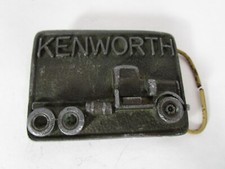 Vintage Kenworth Semi Truck Belt Buckle PPI Trucker Retro Cowboy Rodeo