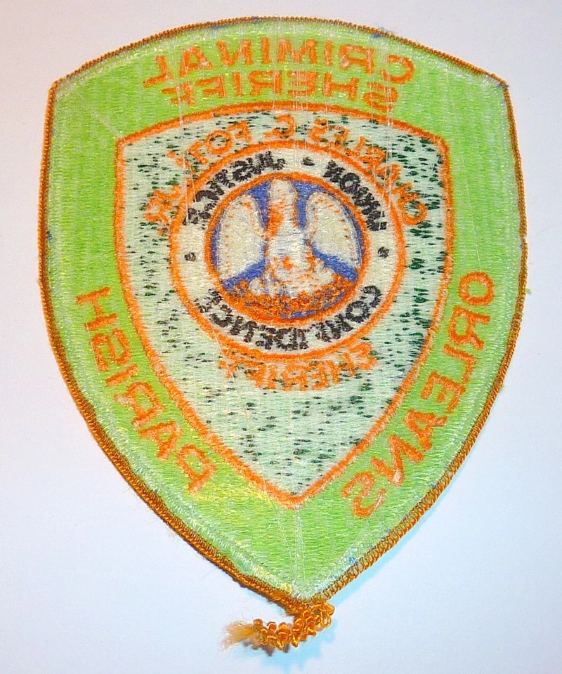 PARCHE DE POLICÍA DEL SHERIFF CRIMINAL DE LA PARROQUIA DE ORLEANS LOUSISIANA DE COLECCIÓN - FOTOS RARAS Foto 2 de 3