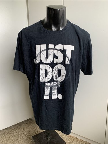 T-shirt Personnalisable Just Do It - Noir - Basketball - Unisexe - Grandes Tailles