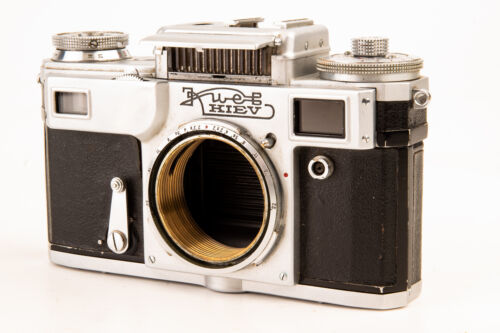 Kiew 4 35 mm Entfernungsmesser Kamera Gehäuse sowjetisch hergestellt Vintage WIE BESEHEN Messgerät funktioniert V23 - Bild 1 von 6