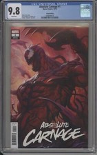 ABSOLUTE CARNAGE #1 - CGC 9.8 NM/M – STANLEY ARTGERM LAU VARIANT – CARNAGE APP