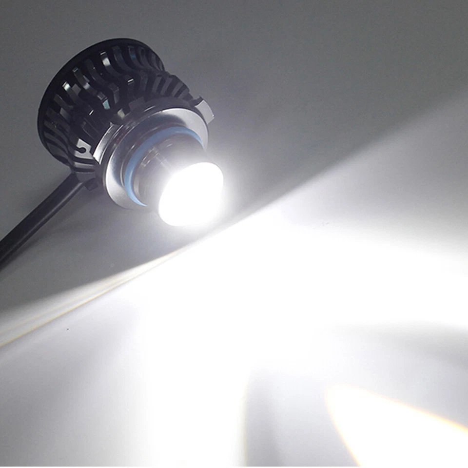 2x H7/H8/9006 LED Laser Headlight Bulbs Projector Lens Fog Light Lamp 6000LM 21W - Image 3 of 4