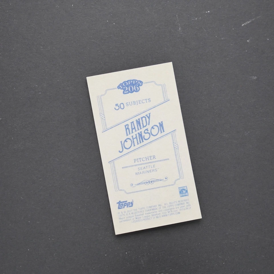 2021 Topps T-206 Series 1 Baseball RANDY JOHNSON - Image 2 of 2