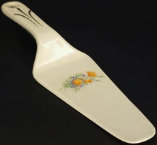 C1940 Universal Cambridge Buttercup Lavender Ceramic Cake Pie Server Replacement