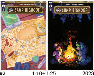 MY LITTLE PONY CAMP BIGHOOF #2- 1:10+1:25 NICOLE GOUX+JUSTASUTA VARIANTS- IDW