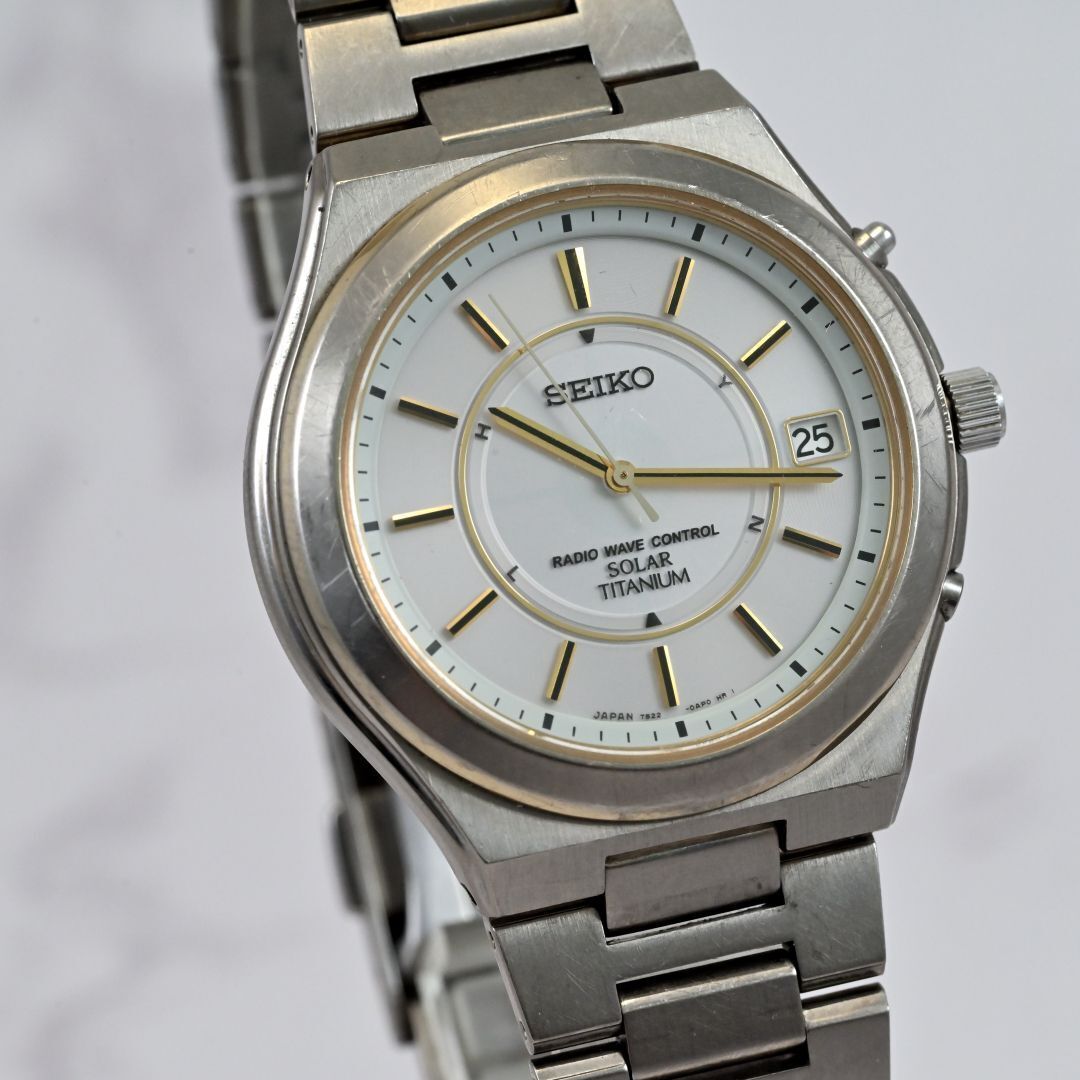Seiko Watch Radio Solar Radio Solar Quartz 38Mm Gray Titanium From Japan Used | eBay Seiko Watch Radio Solar Radio Solar Quartz 38Mm Gray Titanium From Japan Used | eBay