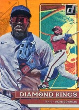 2022 Panini Donruss Baseball ADOLIS GARCIA #15 DIAMOND KINGS ORANGE
