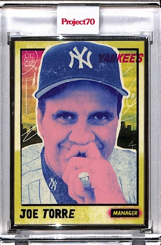 2021 TOPPS PROJECT 70 #914 JOE TORRE BY NEW YORK NICO P70 AP SILVER FRAME 15/51